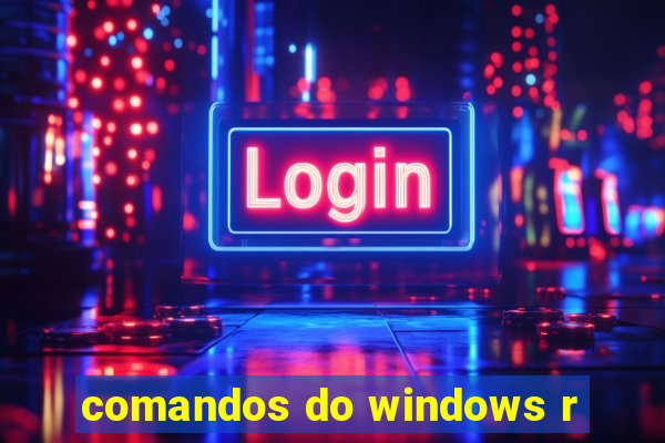 comandos do windows r